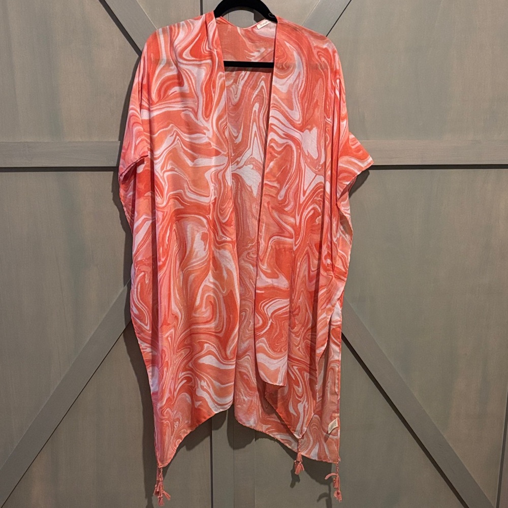 Swirl Pattern Kimono Cardigan